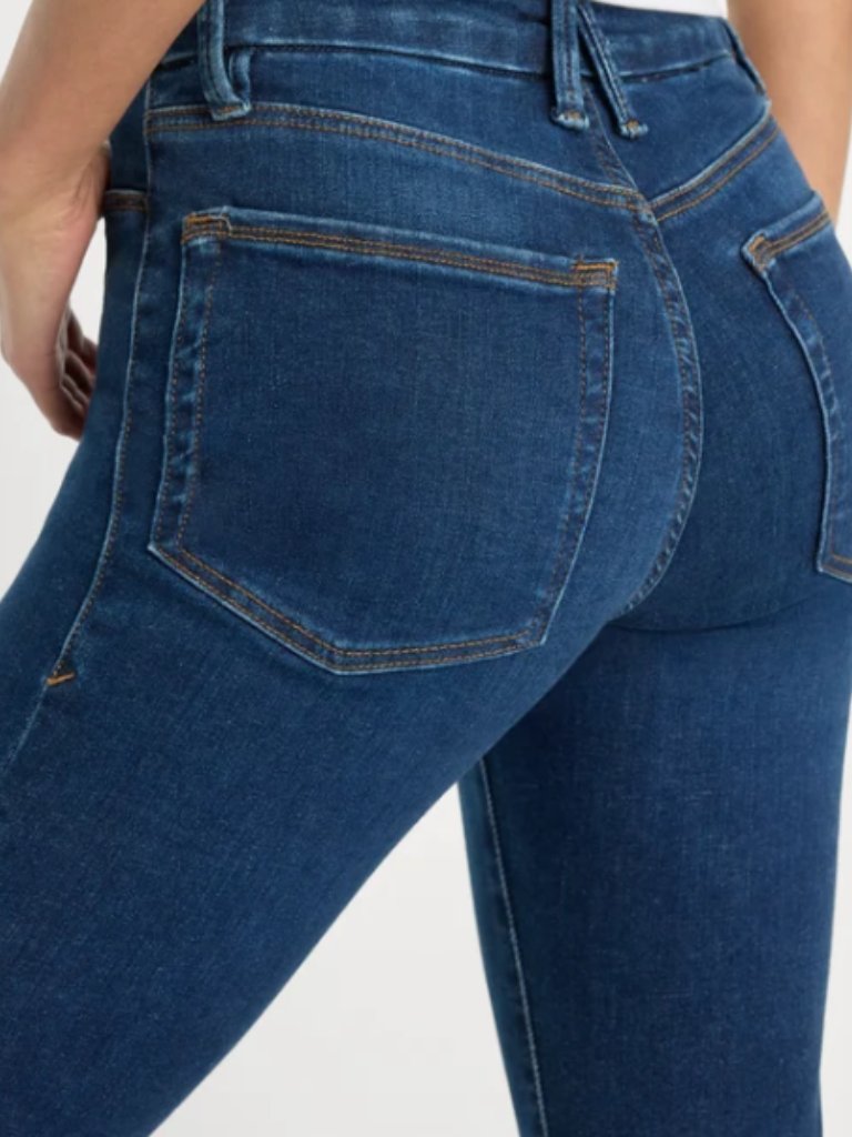 Good American Power Stretch Pull-On Flare Jeans Indigo Medium — image 8 of 8